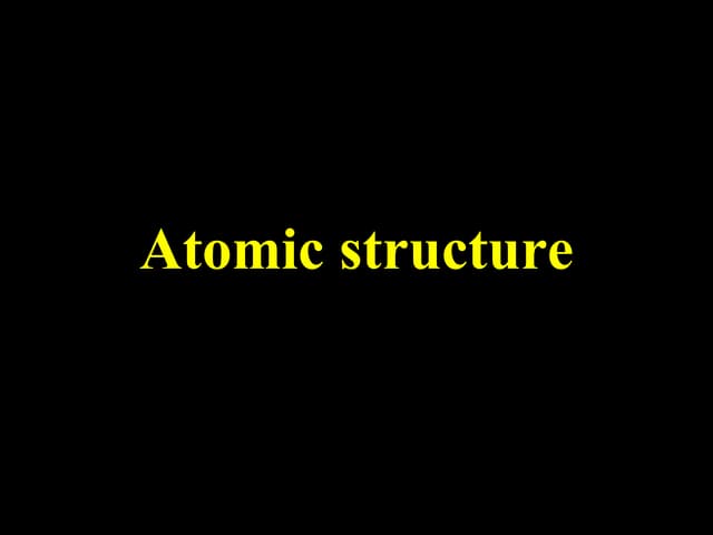 Atomic structure enet