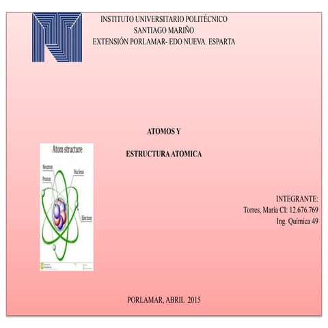Atomo y estructura cristalina