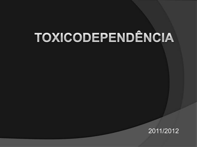 A toxicodependência