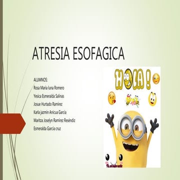 Atresia esofagica
