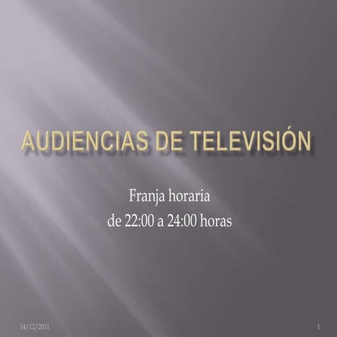 Audiencias de television