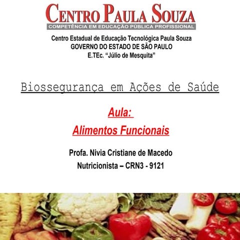 Aula   alimentos funcionais
