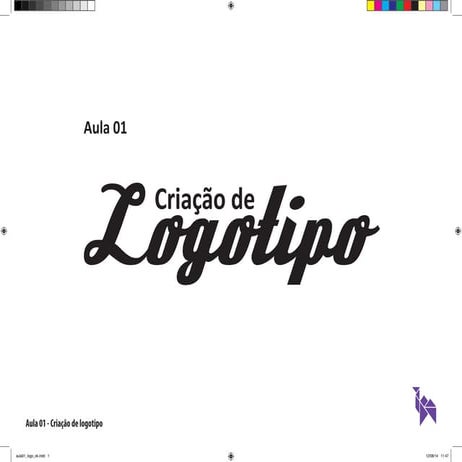 Design gráfico II - Aula 01 - Logotipo