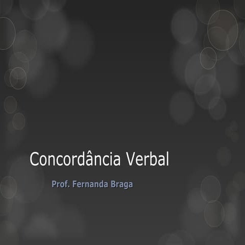 Cefet/Coltec Intensivo Aula 15 - Concordância Verbal