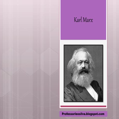 Aula 9 e 10   karl marx