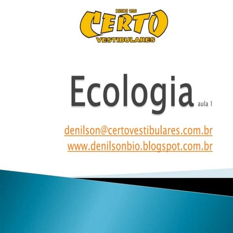 Aula ecologia 1