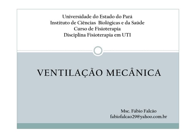 Ventilação mecânica