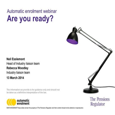 Auto Enrolment: Are You Ready?