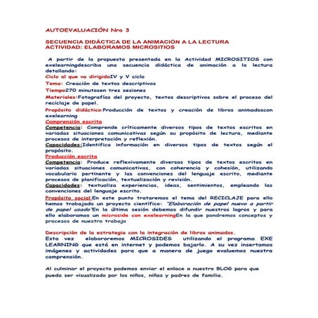 Autoevaluación nro 3 micrositios