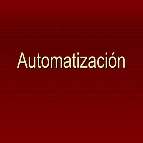 AutomatizacióN