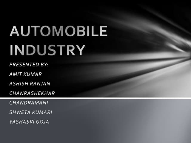Automobile industry