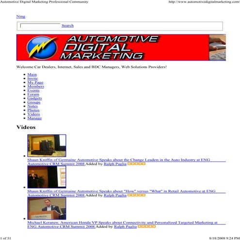 Automotive  Digital  Marketing  Professional  Community