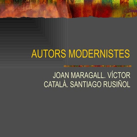 Autors Modernistes.