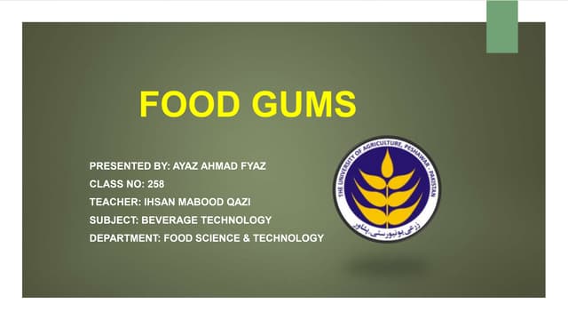 Food Gums