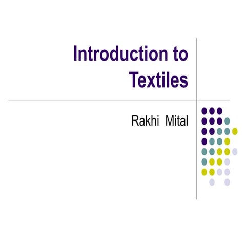 B.tex 2  fundamentals of textiles