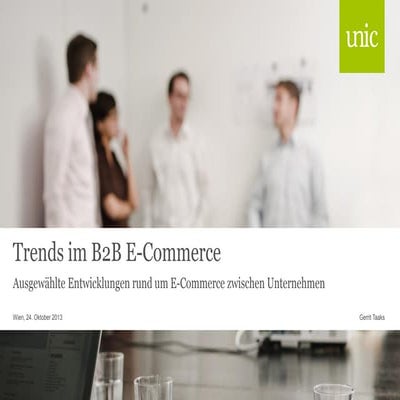 Trends im B2B E-Commerce