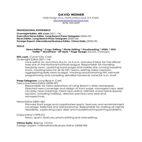 June 2015 Resume