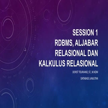 Bab 3 -  Kalkulus Relasional