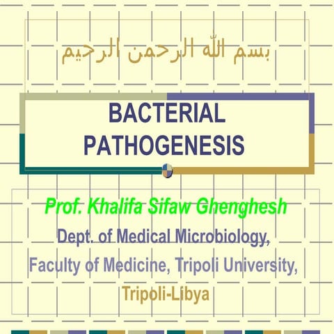Bacterial pathogenesis