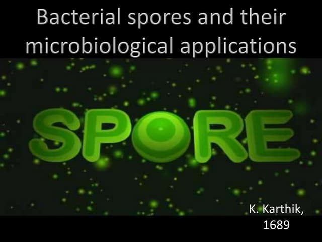 Bacterial spore