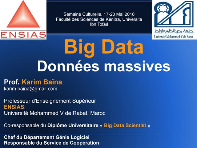 Baina bigdata introduction 2016