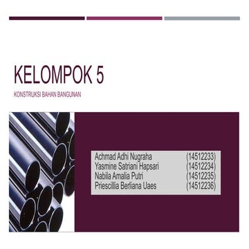 konstruksi bahan bangunan : baja