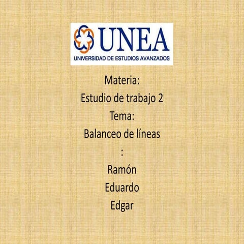 Balanceo de lineas1