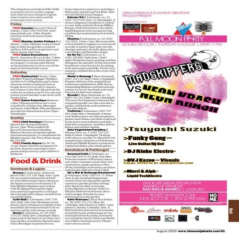 Bali August 2009 Madskippers Party