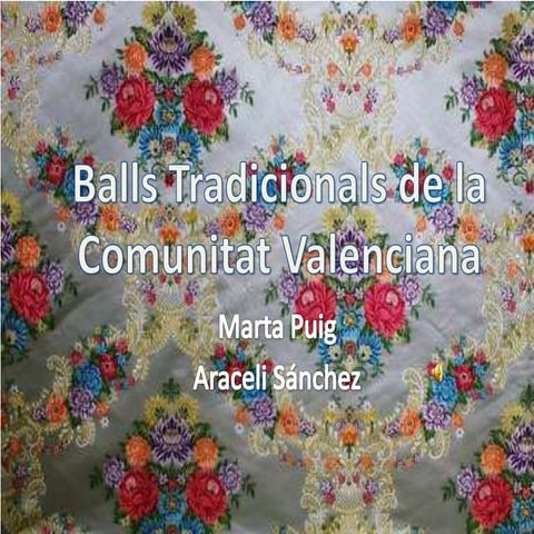 Balls tradicionals de la comunitat valenciana