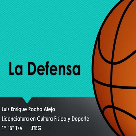 Baloncesto La defensa