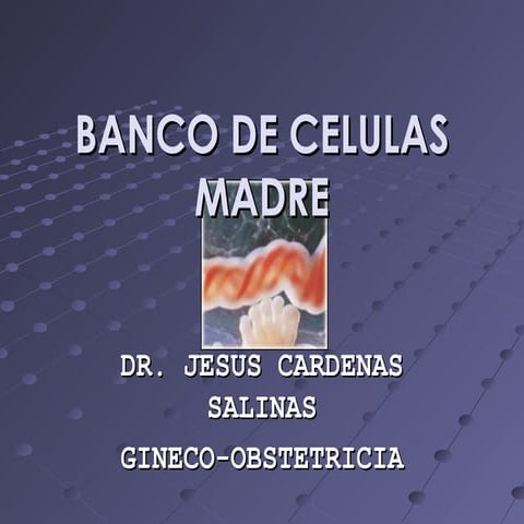 CÉLULAS MADRE DE CORDÓN UMBILICAL