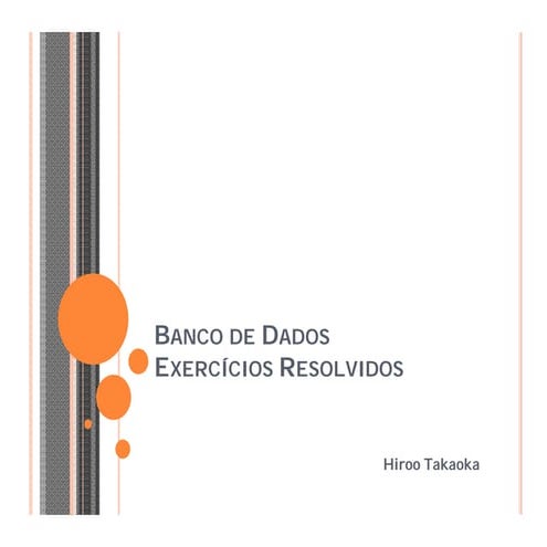 Banco de dados exercícios resolvidos