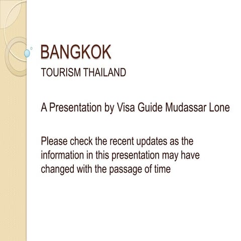 Tourism Thailand - Bangkok 