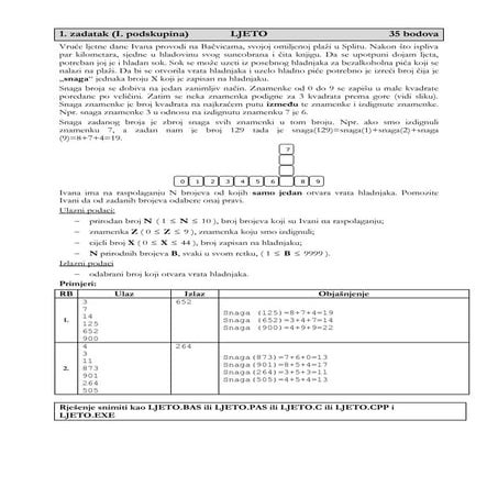 Državno natjecanje 2010. - I. podskupina