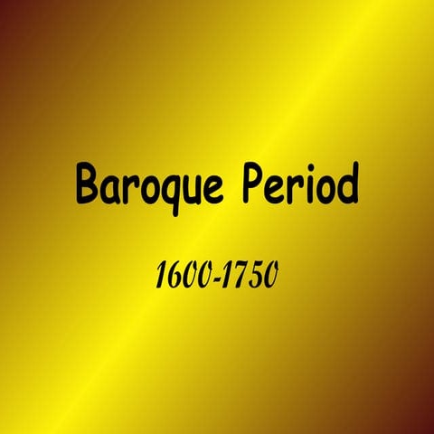 Baroque Period