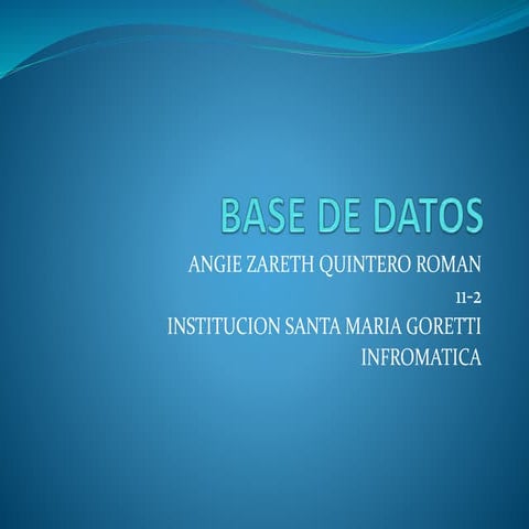 Base de datos