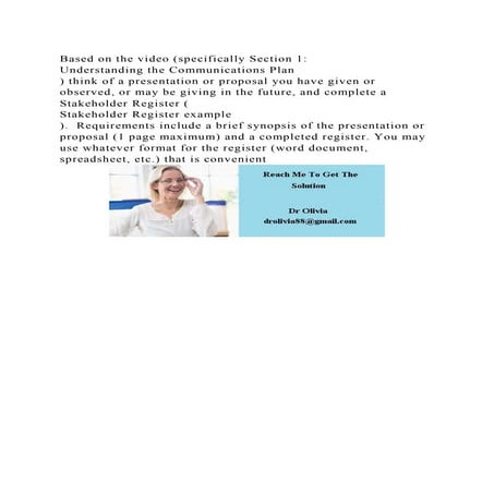 Based on the video (specifically Section 1 Understanding the Comm.docx