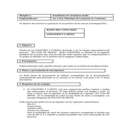 Bases cno con mi movil