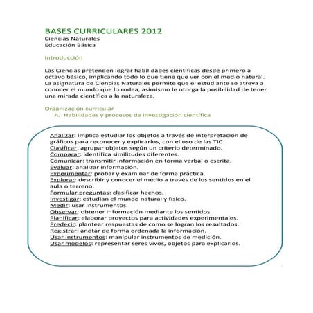 Bases curriculares 2012 1
