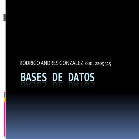 Bases de datos