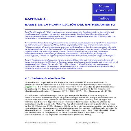 Bases de la planificación del entrenamiento