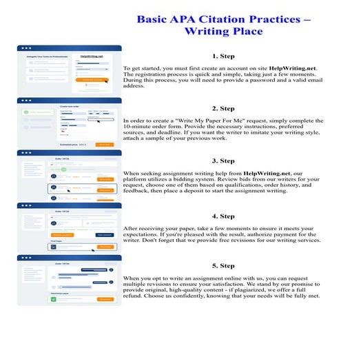Basic APA Citation Practices Writing Place