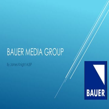 Bauer Media Group Evaluation