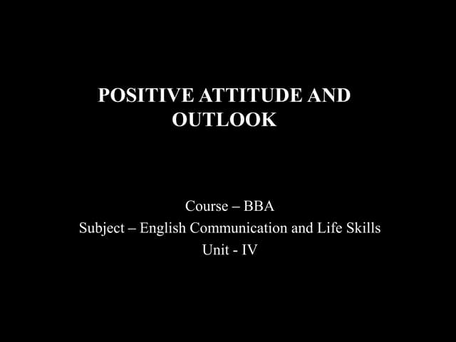 Bba i ecls_u-4_positive attitude and outlook
