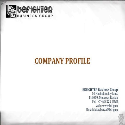 BEFIGHTER Business Group Company Profile