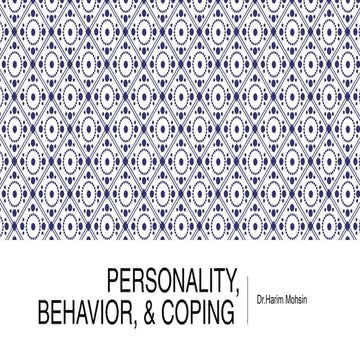 Behavior, personality & coping (1)