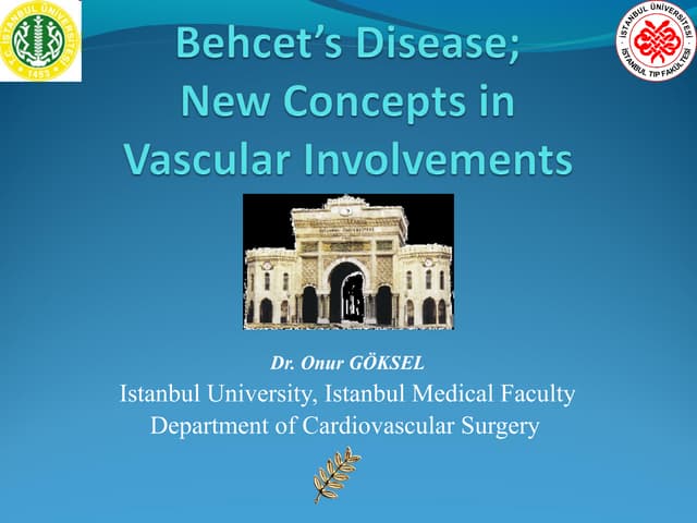 Behcet s disease new concepts in vascular involvements