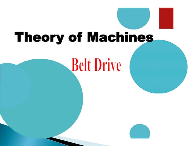 Belt drive sYSTEM