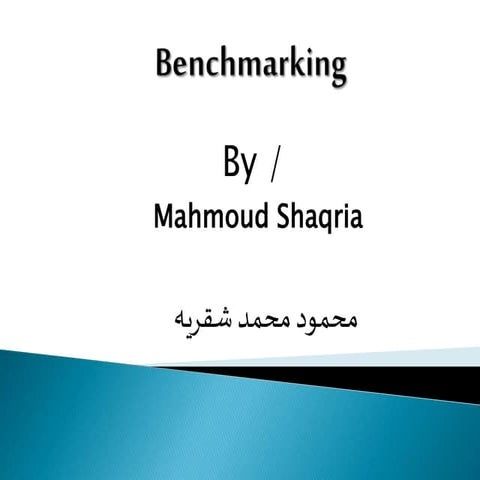 Benchmarking