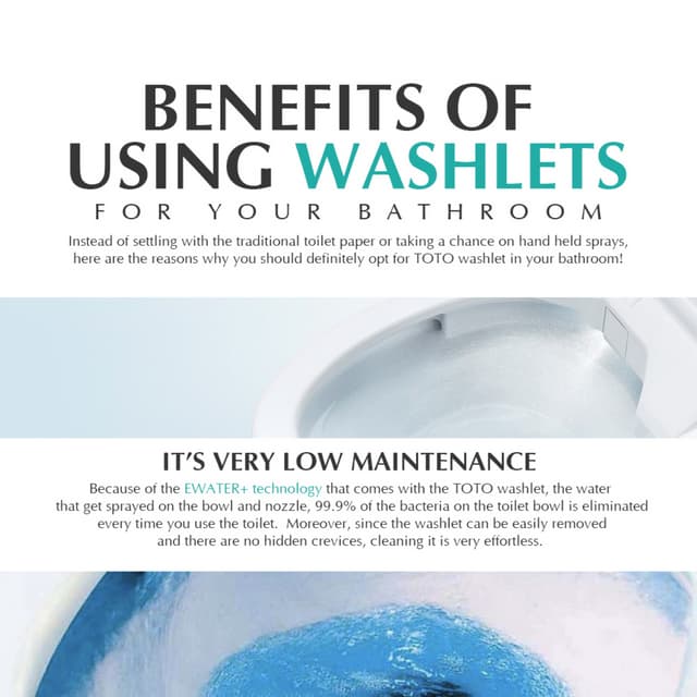 Benefits Of Using Washlets For Your Bathroom